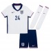 Camisa de time de futebol Inglaterra Cole Palmer #24 Replicas 1º Equipamento Infantil Europeu 2024 Manga Curta (+ Calças curtas)